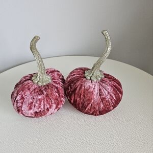 Velvet pumpkins